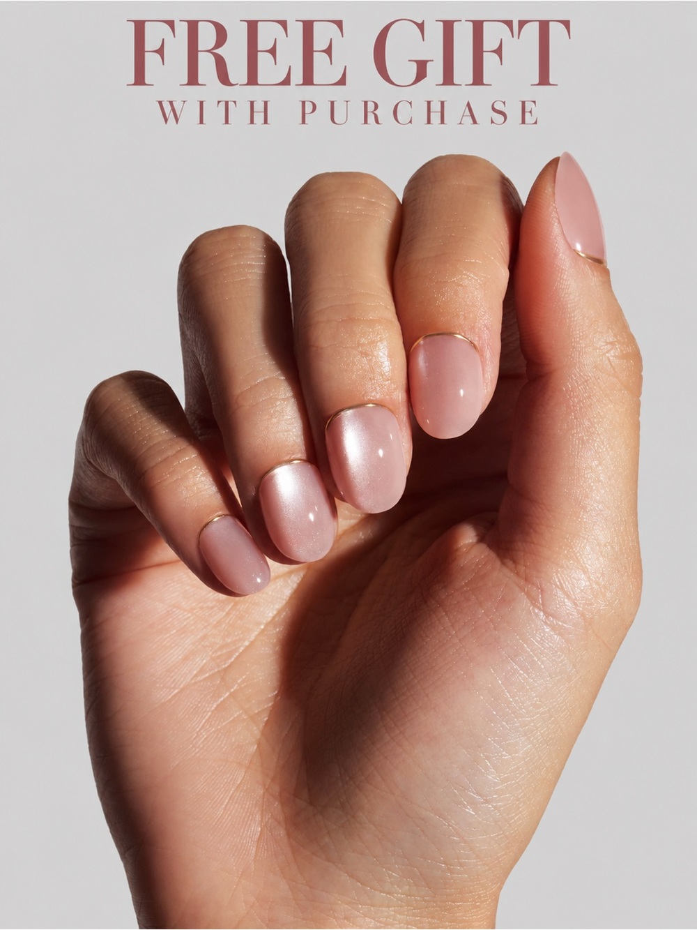 NEW Celebritips Bare Sand Nude Almond Press-On Nails 32-Piece Kit